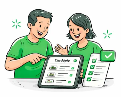 Configuração com ajuda do time